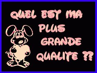 quel é ma plus grande qualité ?