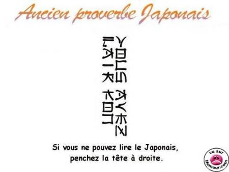 le proverbe japponnais