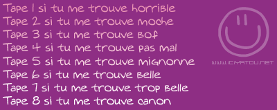 tu me trouve comment ?